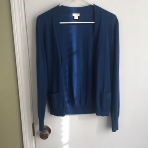 J. Crew Cobalt Cardigan